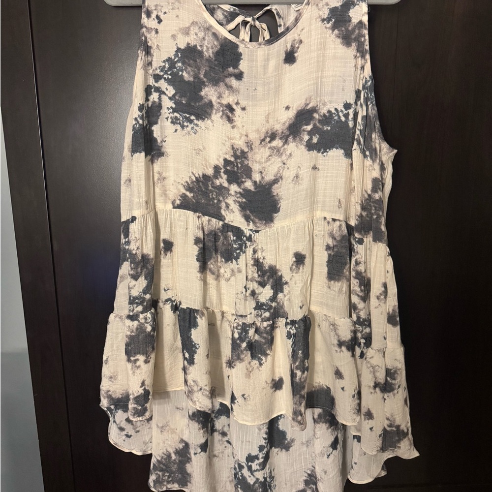 ⭐️3/$20 bundle⭐️Cato Monochrome Layered Dress/Tunic